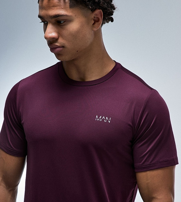 boohooMAN  T-Shirts & Vests - Purple T-Shirts & Vests
