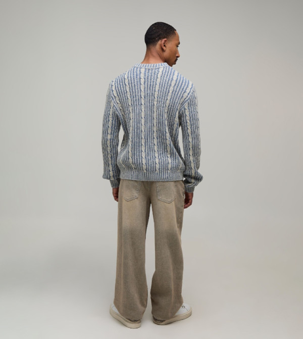 boohooMAN  Round Neck Sweaters - Multi Round Neck Sweaters