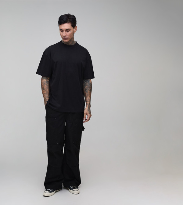 boohooMAN boohooMAN - BLACK Round Neck T-Shirts