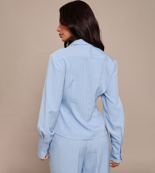 PrettyLittleThing  Shirts - Blue Shirts