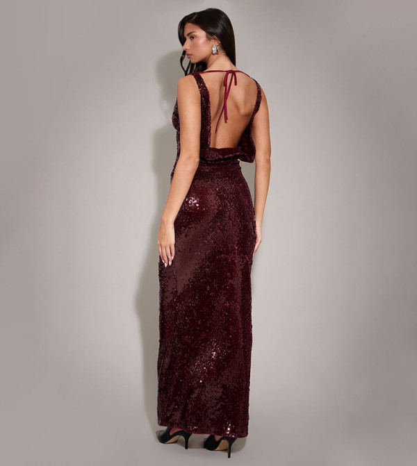 بريتي ليتل ثينغ بريتي ليتل ثينغ - خمري  Maxi Dresses