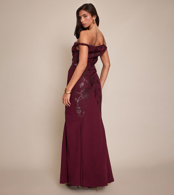 بريتي ليتل ثينغ بريتي ليتل ثينغ - خمري  Maxi Dresses