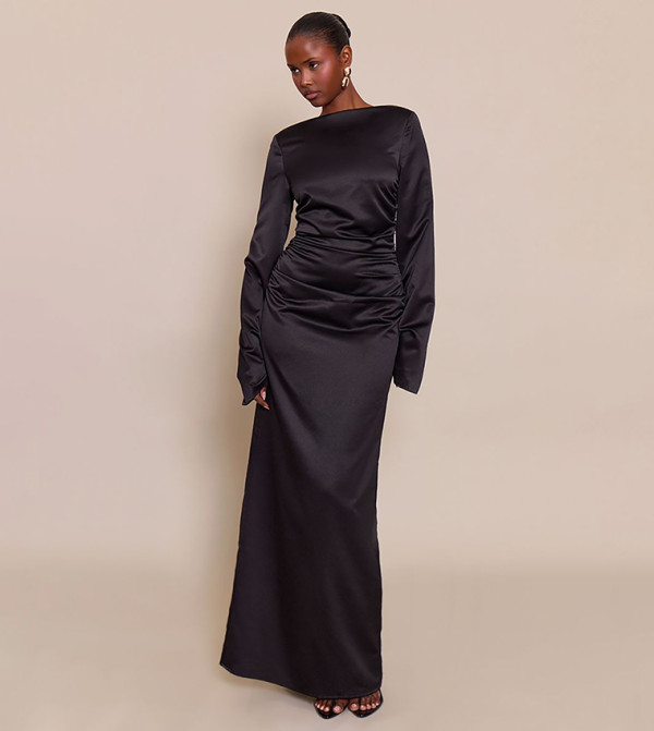 بريتي ليتل ثينغ  modest-dressing - أسود Maxi Dresses