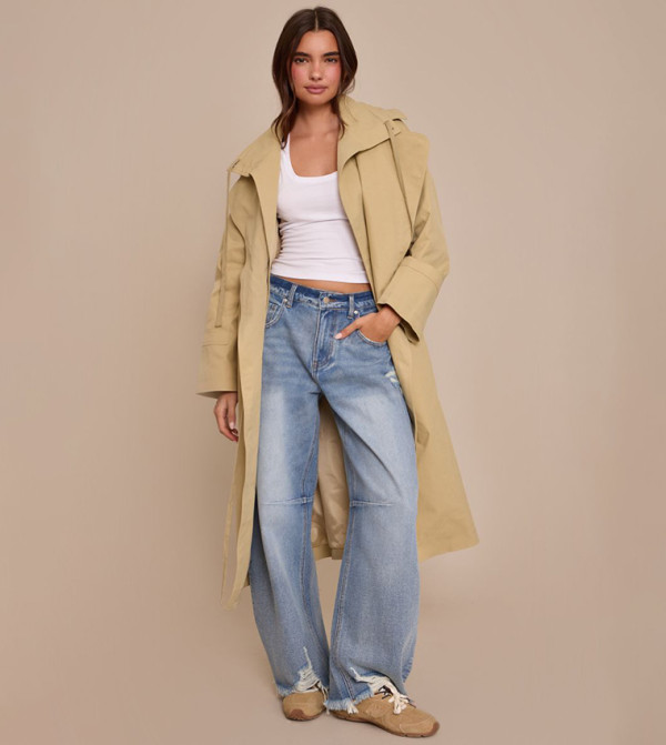 بريتي ليتل ثينغ  ساق واسعة - أزرق Wide Leg Jeans