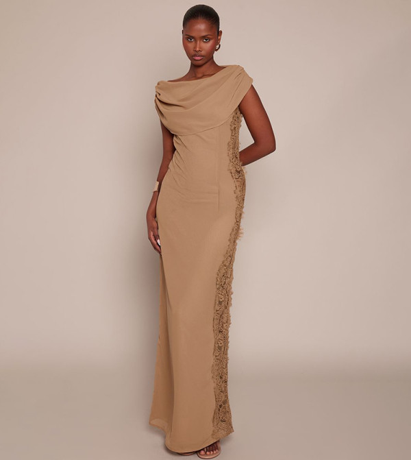 PrettyLittleThing  Maxi Dresses - Beige Maxi Dresses