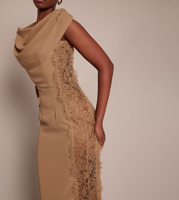 PrettyLittleThing  Maxi Dresses - Beige Maxi Dresses