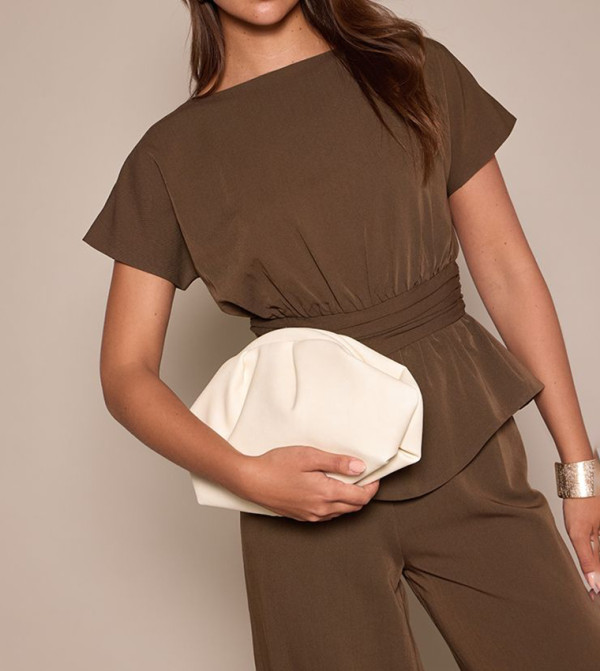 PrettyLittleThing  peplum-play - Brown Jumpsuits