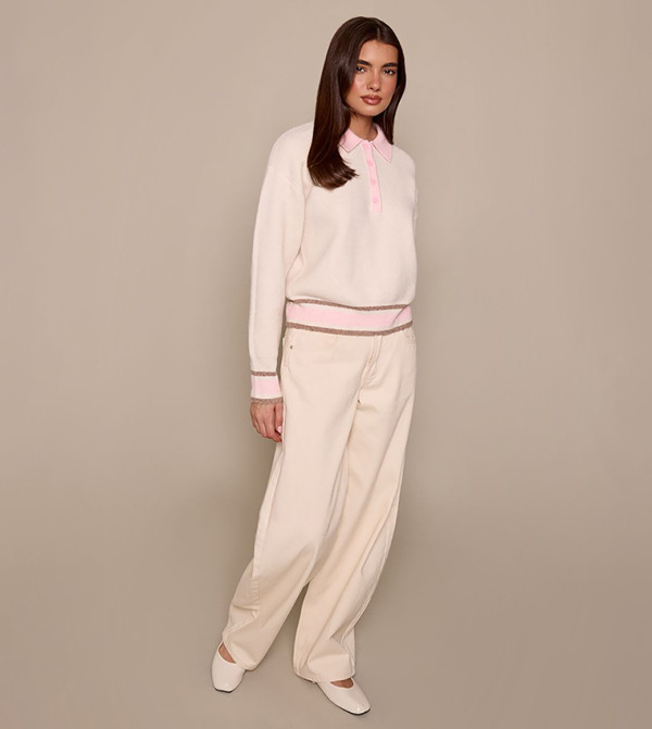PrettyLittleThing  knit-notes - Cream Sweaters