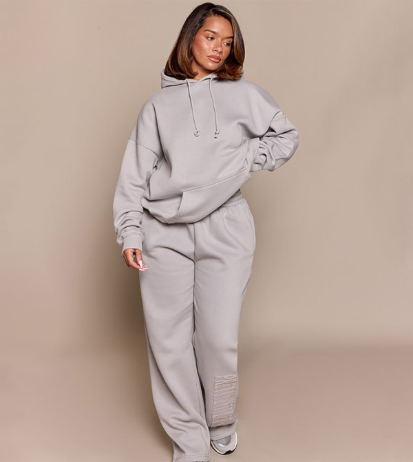 PrettyLittleThing  Hoodies & Sweatshirts - Grey Hoodies