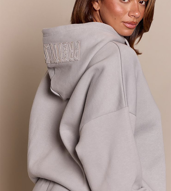 PrettyLittleThing  Hoodies & Sweatshirts - Grey Hoodies