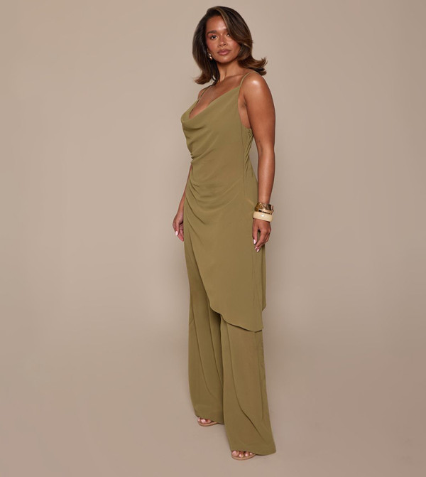 PrettyLittleThing  Casual Pants - Green Casual Pants