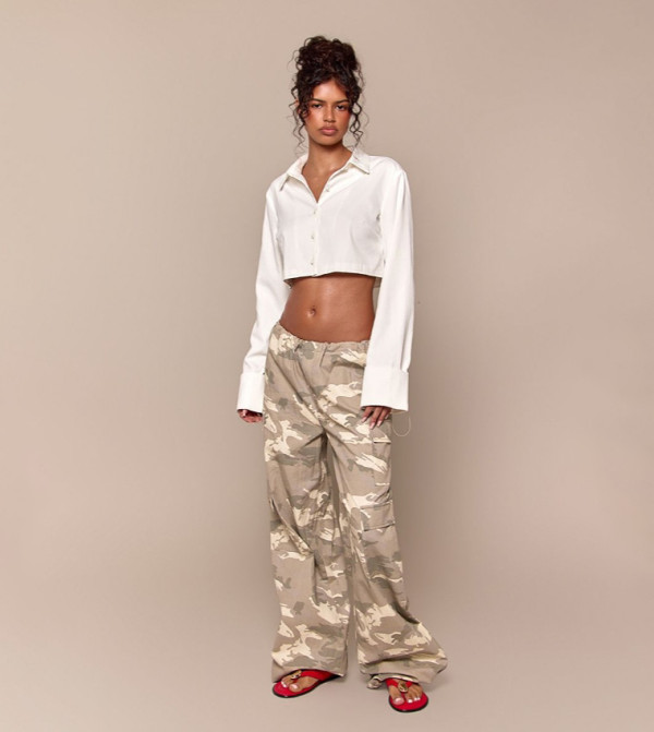 PrettyLittleThing  Cargos - Grey Cargos