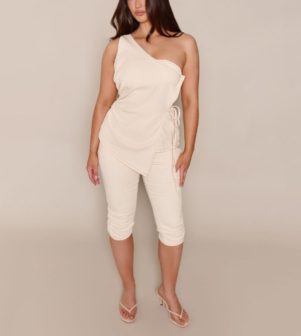 PrettyLittleThing  Slim Fit Jeans - Ecru Slim Fit Jeans