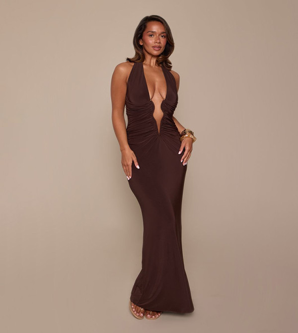 بريتي ليتل ثينغ  فساتين ماكسي  - بني  Maxi Dresses