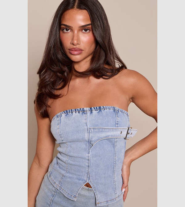 PrettyLittleThing PrettyLittleThing - Light Blue Sleeveless Tops