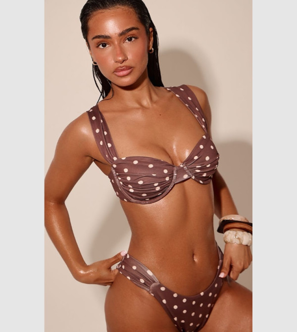 بريتي ليتل ثينغ  ملابس سباحة - بني  Bikini Tops