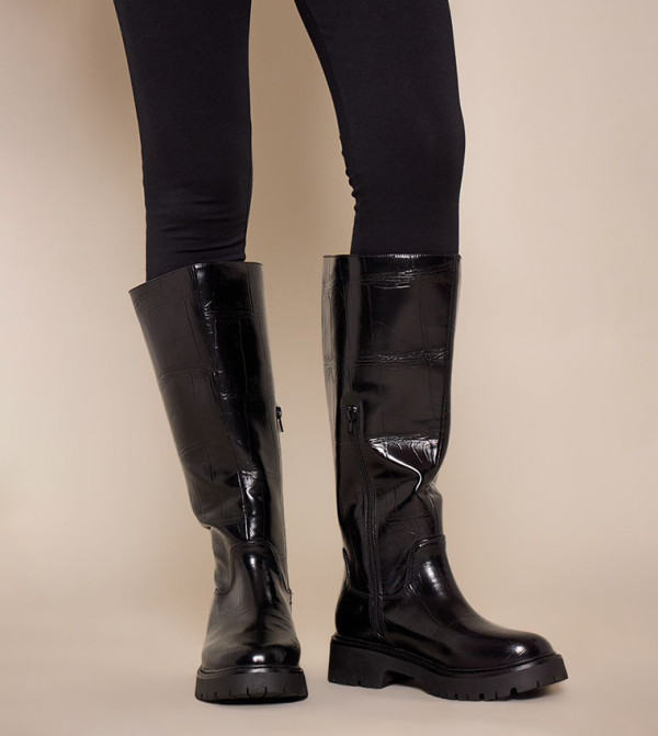 بريتي ليتل ثينغ  أحذية عالية الركبة - أسود Knee length Boots