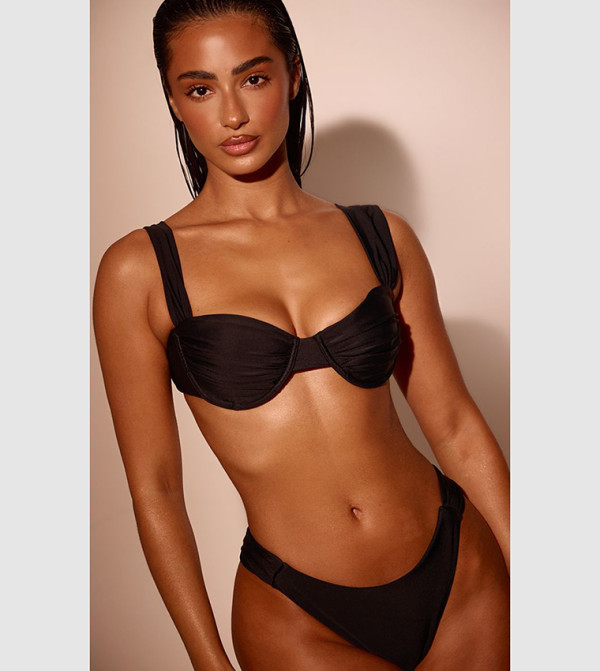 بريتي ليتل ثينغ  ملابس سباحة - أسود Bikini Tops