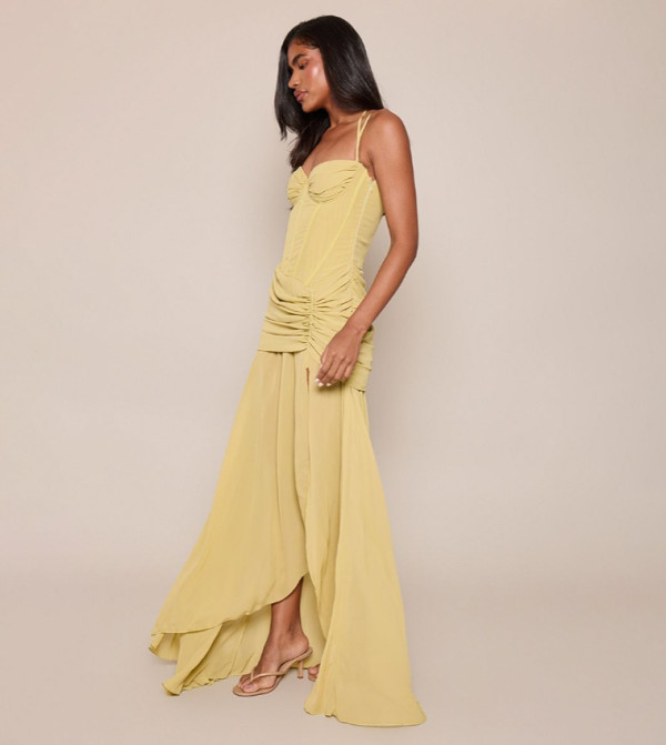 PrettyLittleThing Dresses - Khaki Maxi Dresses