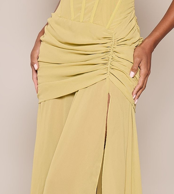 PrettyLittleThing Dresses - Khaki Maxi Dresses