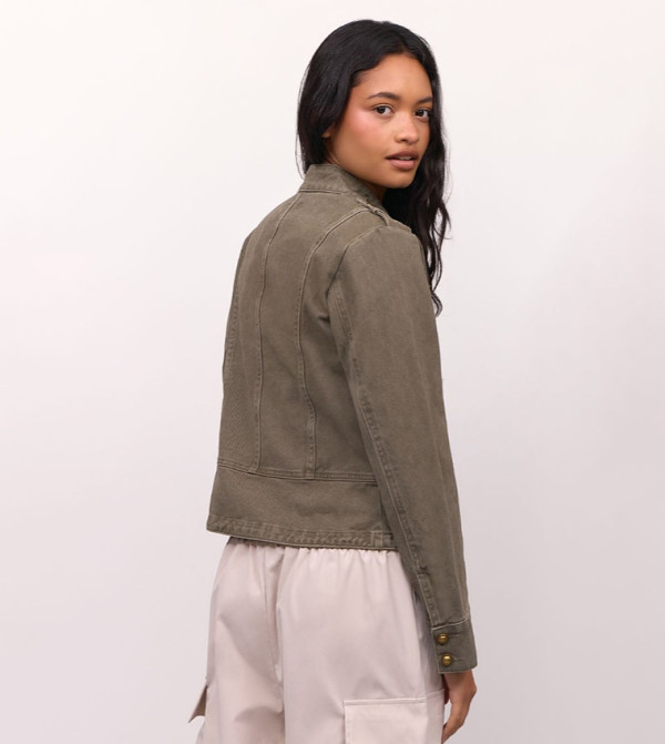 PrettyLittleThing  Casual Jackets - Khaki Casual Jackets
