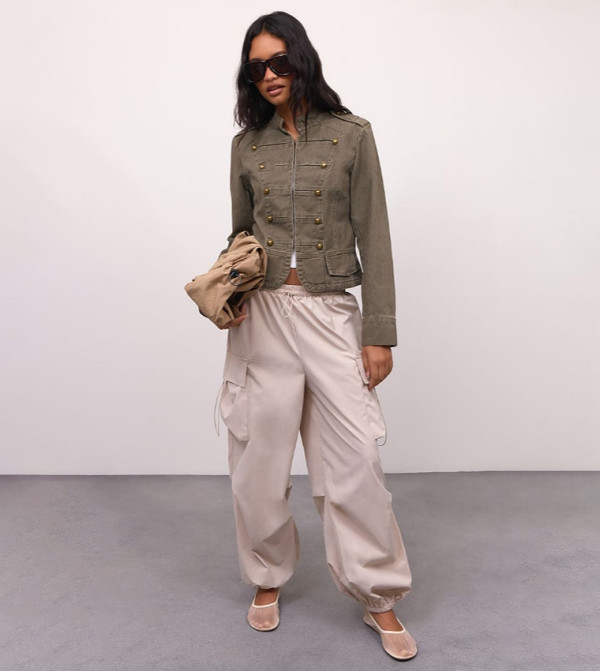 PrettyLittleThing  Casual Jackets - Khaki Casual Jackets