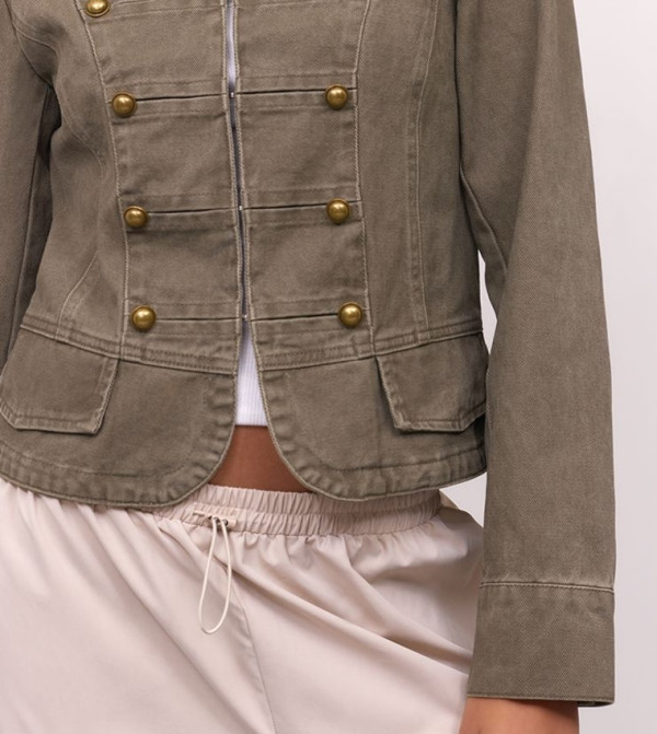 PrettyLittleThing  Casual Jackets - Khaki Casual Jackets