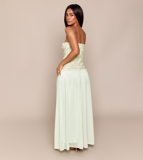 PrettyLittleThing PrettyLittleThing - Green Maxi Dresses