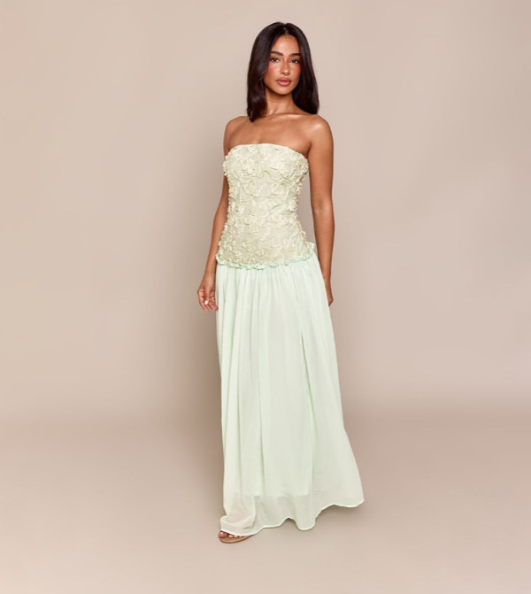PrettyLittleThing PrettyLittleThing - Green Maxi Dresses