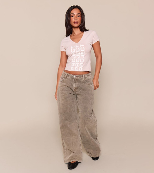 PrettyLittleThing  Boyfriend jeans - Green Boyfriend jeans