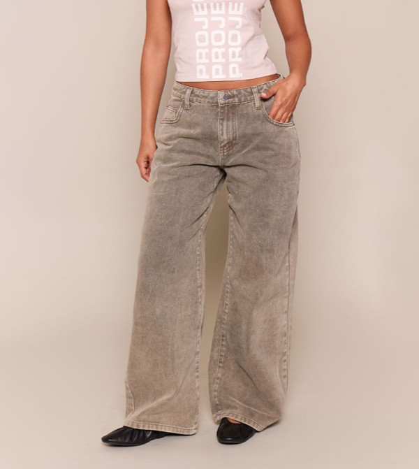 PrettyLittleThing  Boyfriend jeans - Green Boyfriend jeans