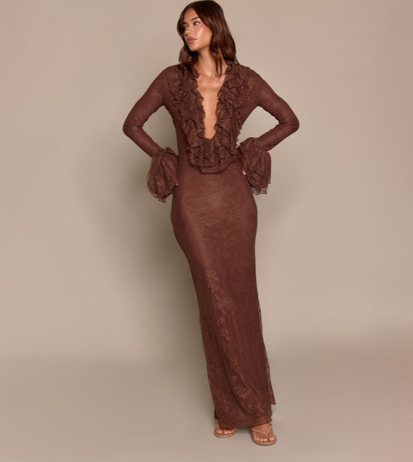 PrettyLittleThing  Maxi Dresses - Brown Maxi Dresses