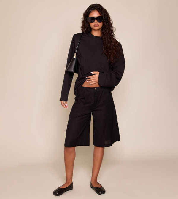 PrettyLittleThing PrettyLittleThing - BLACK Long Sleeve T-Shirts