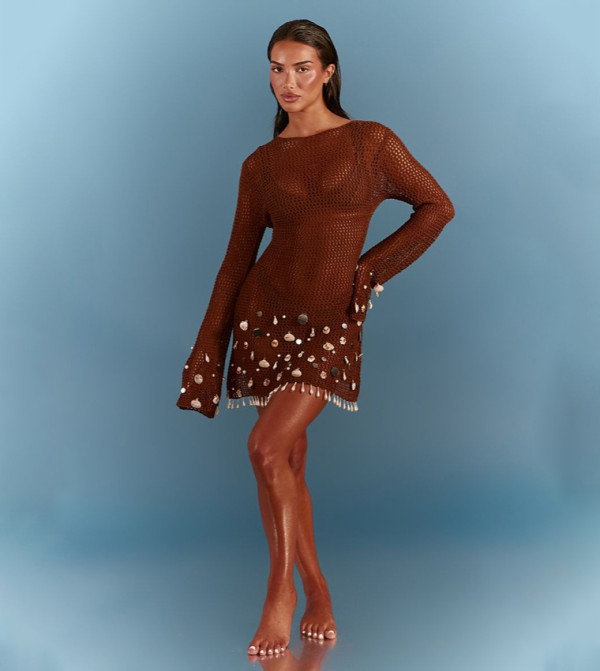 بريتي ليتل ثينغ  ملابس سباحة - بني  Beachwear & Accessories