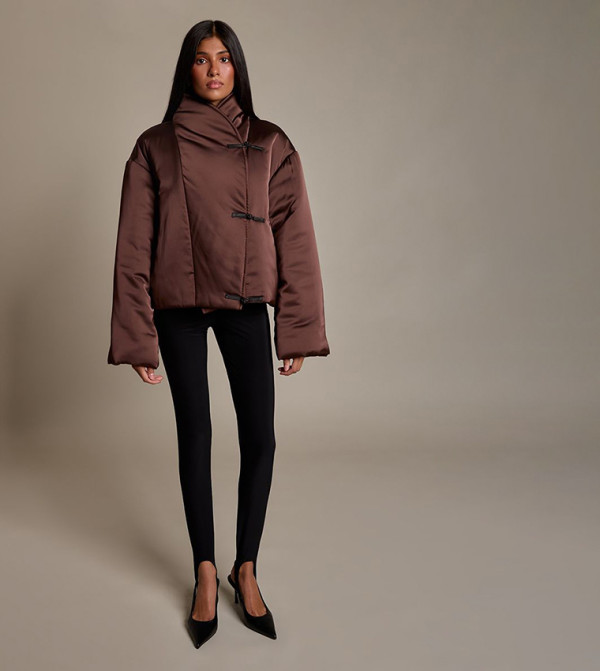PrettyLittleThing Puffer & Quilted Jackets - Brown Puffer & Quilted Jackets