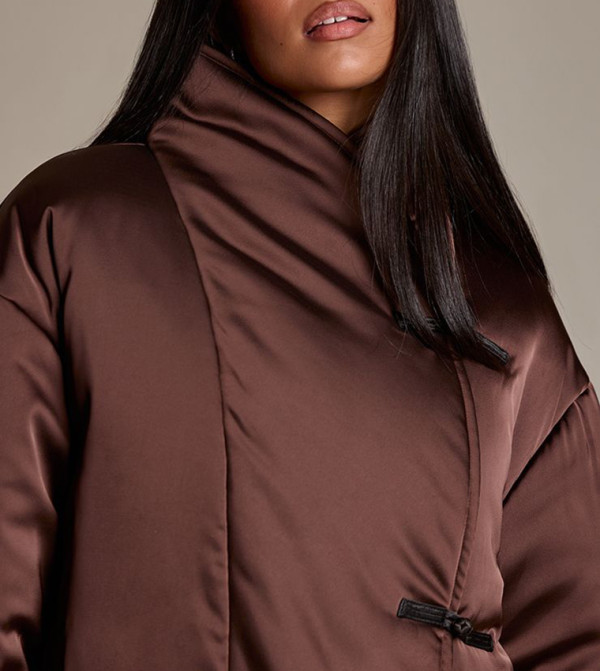 PrettyLittleThing Puffer & Quilted Jackets - Brown Puffer & Quilted Jackets