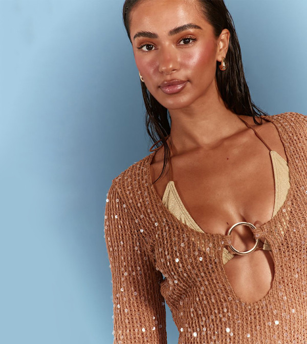 PrettyLittleThing Swimwear - Brown Beachwear & Accessories