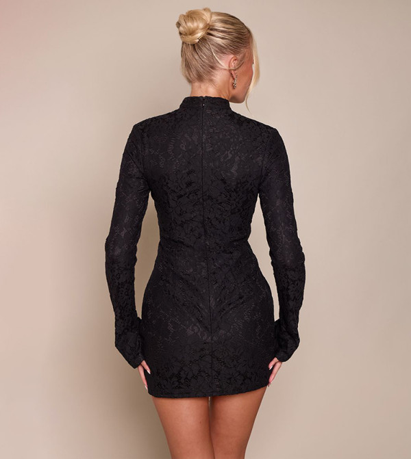 PrettyLittleThing Mini Dresses - BLACK Mini Dresses