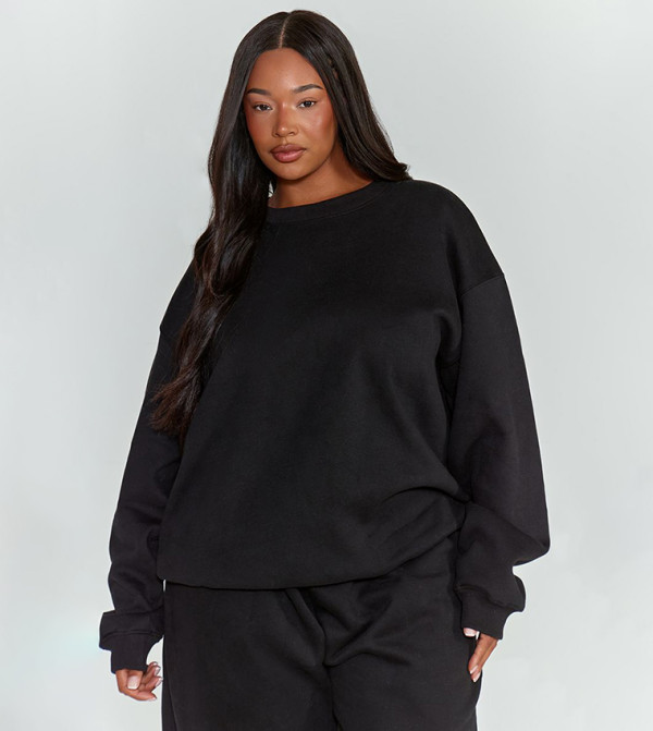 PrettyLittleThing  Hoodies & Sweatshirts - BLACK Hoodies & Sweatshirts