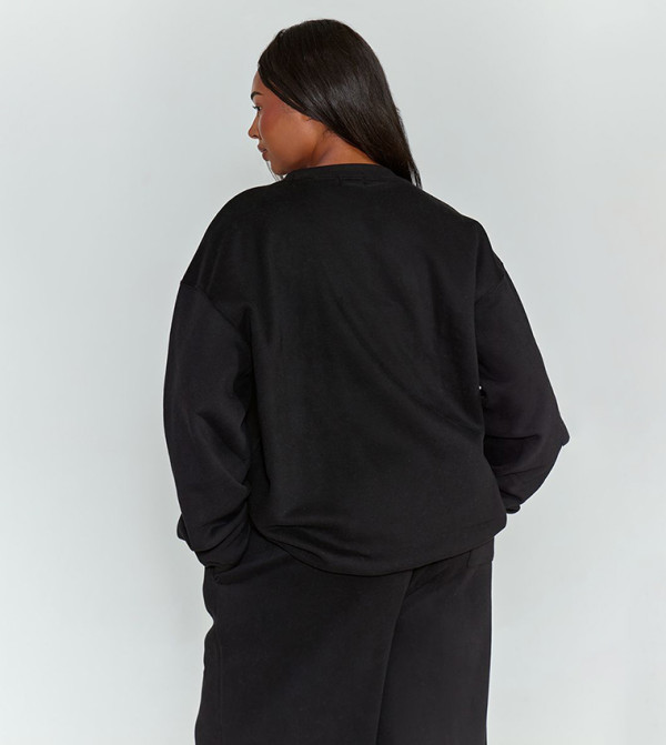 PrettyLittleThing  Hoodies & Sweatshirts - BLACK Hoodies & Sweatshirts