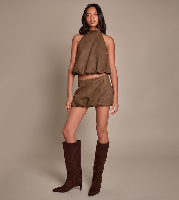 PrettyLittleThing wild-touches - Khaki Mini Skirts