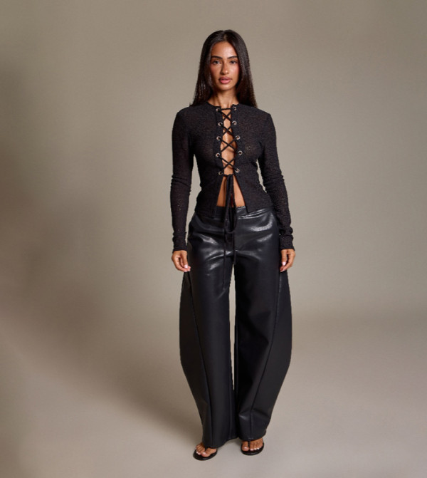 PrettyLittleThing PrettyLittleThing - BLACK Casual Pants