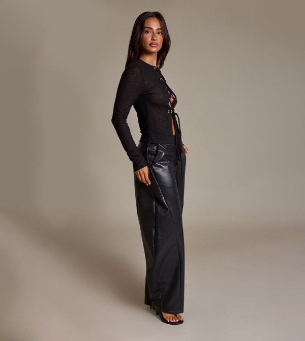 PrettyLittleThing PrettyLittleThing - BLACK Casual Pants