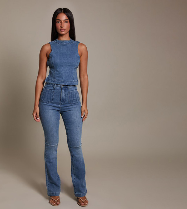 PrettyLittleThing  Slim Fit Jeans - Blue Slim Fit Jeans