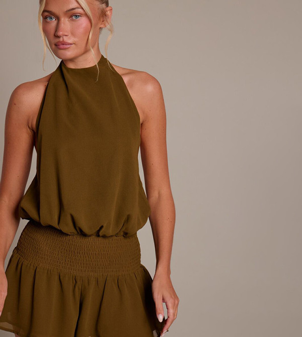 PrettyLittleThing  Playsuits - Green Playsuits