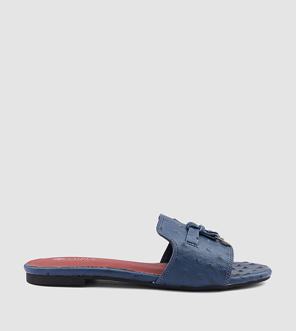 Cuple Cuple - Navy Flat Sandals