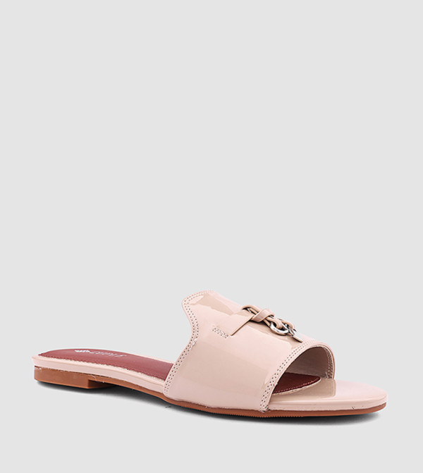 Cuple Cuple - Nude Flat Sandals