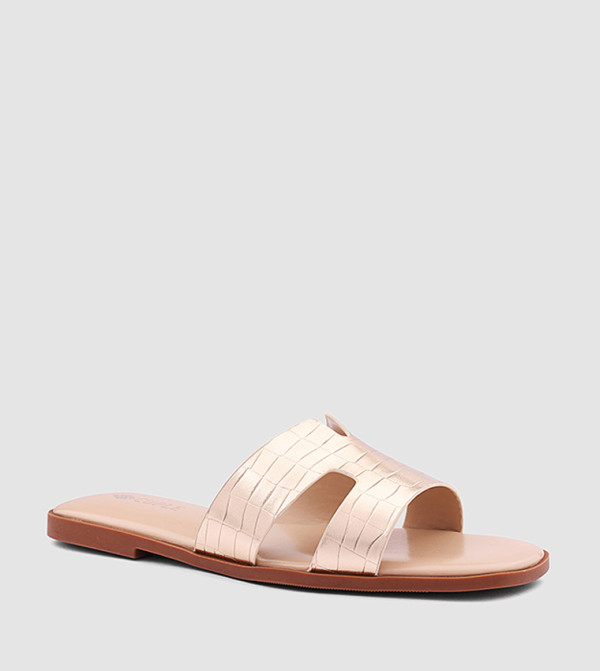 Cuple Cuple - Gold Flat Sandals