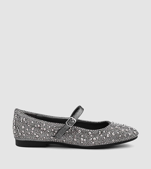 Cuple Cuple - Silver Mary Janes