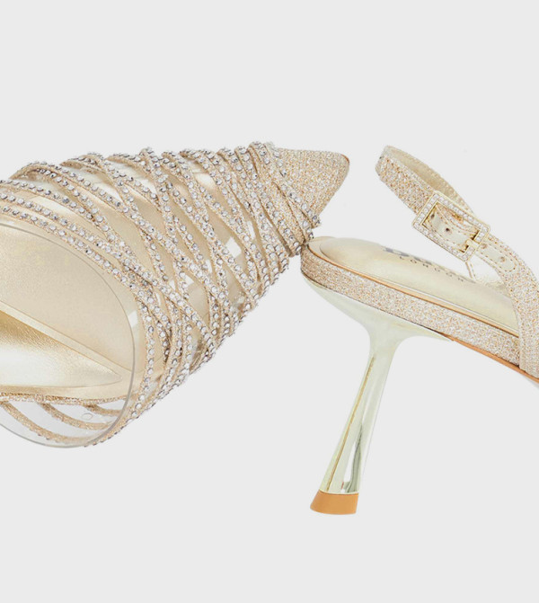 Dune London  green-story - Gold Pumps